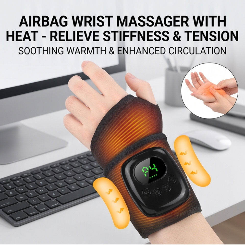 Wrist Wraps - Massaggiatore portatile per polsi con compressione